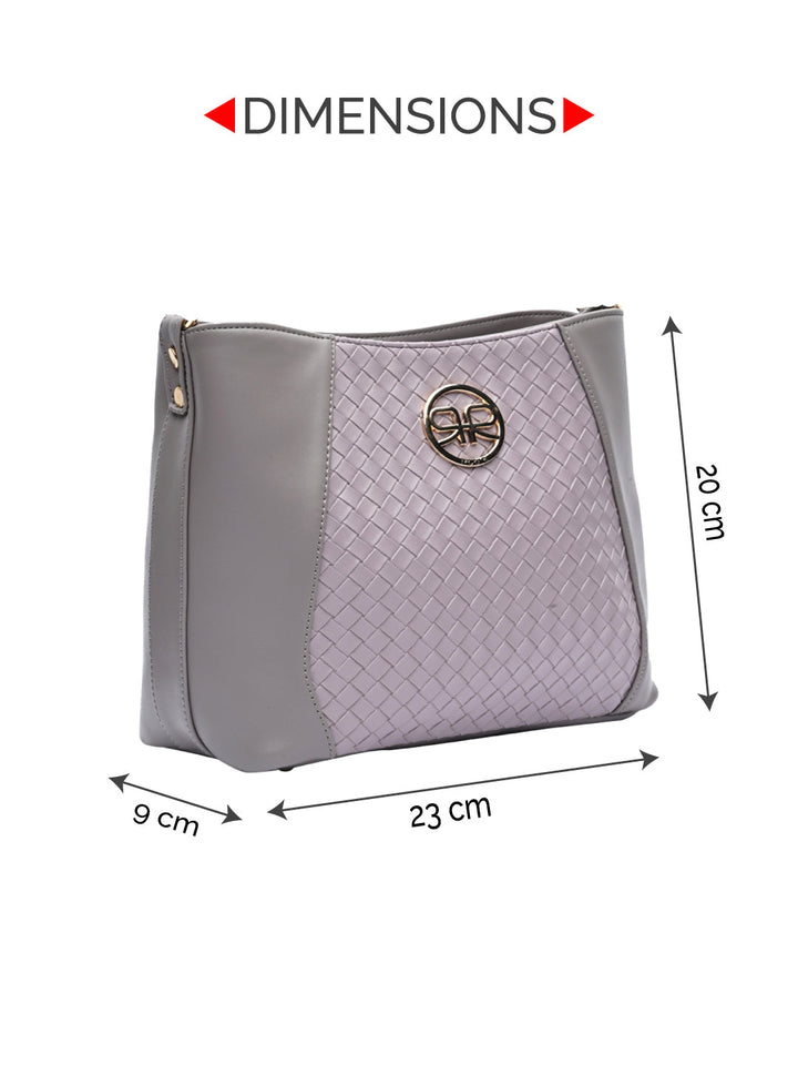 Rocia By Regal Lilac Women Woven Handbag