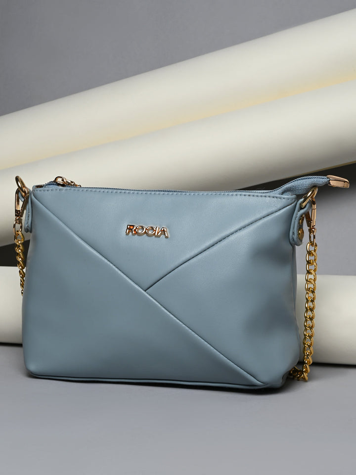 Rocia By Regal Blue Women Cute Solid Handbag