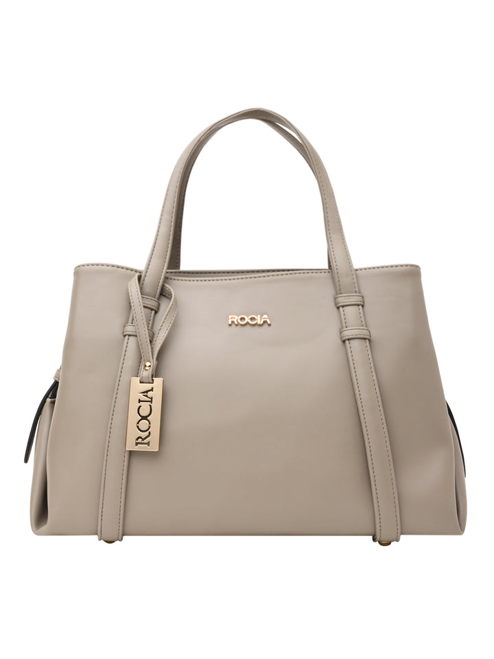 Rocia By Regal Taupe Women Solid Multi Compartent Work Bag