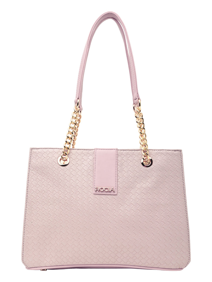 Rocia By Regal Pink Women Woven Shoulder Bag