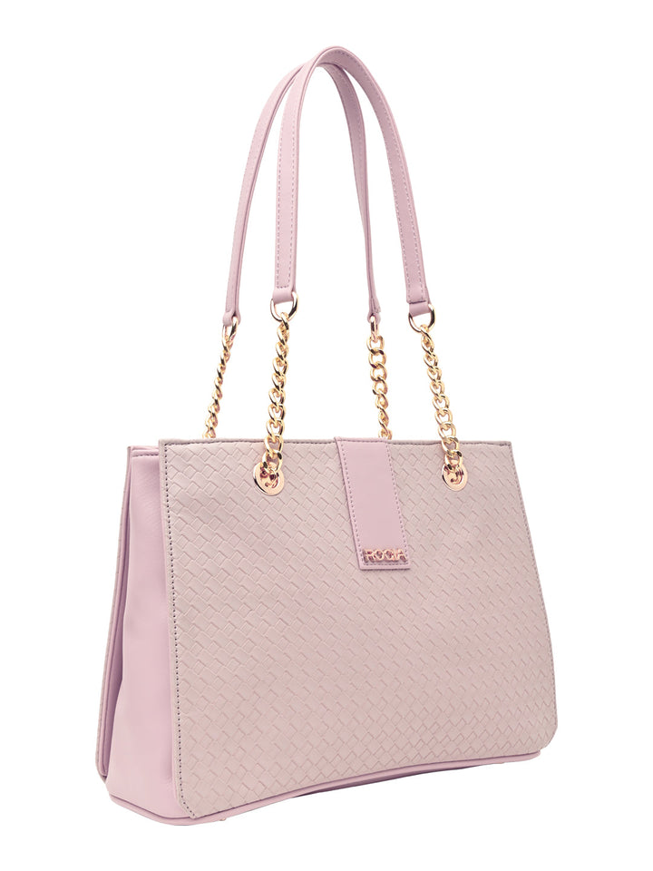 Rocia By Regal Pink Women Woven Shoulder Bag