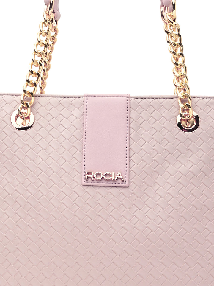 Rocia By Regal Pink Women Woven Shoulder Bag