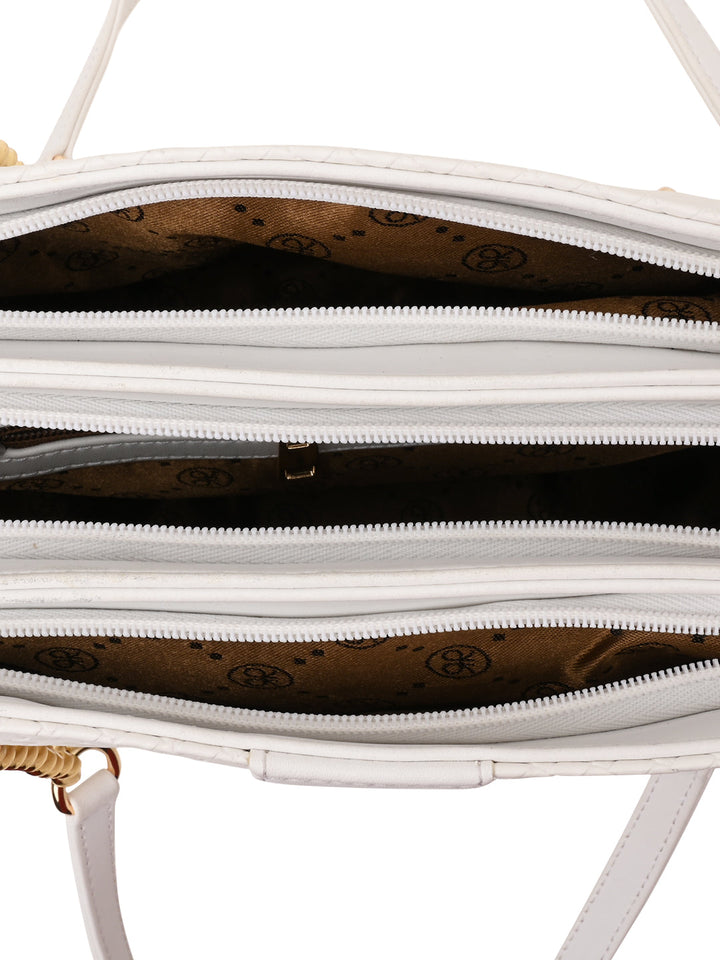 Rocia By Regal White Women Woven Shoulder Bag
