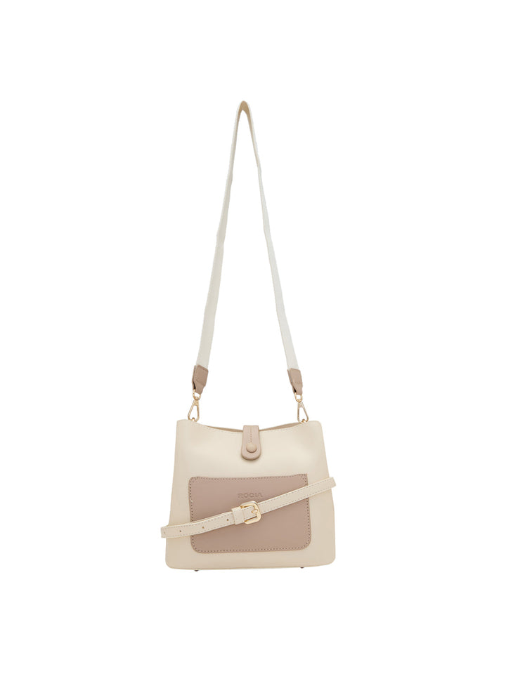 Rocia By Regal Beige Women Casual Bucket Bag