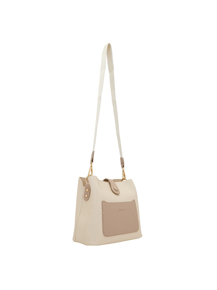 Rocia By Regal Beige Women Casual Bucket Bag