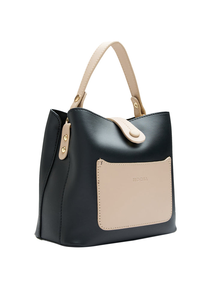 Rocia By Regal Black Women Casual Bucket Bag