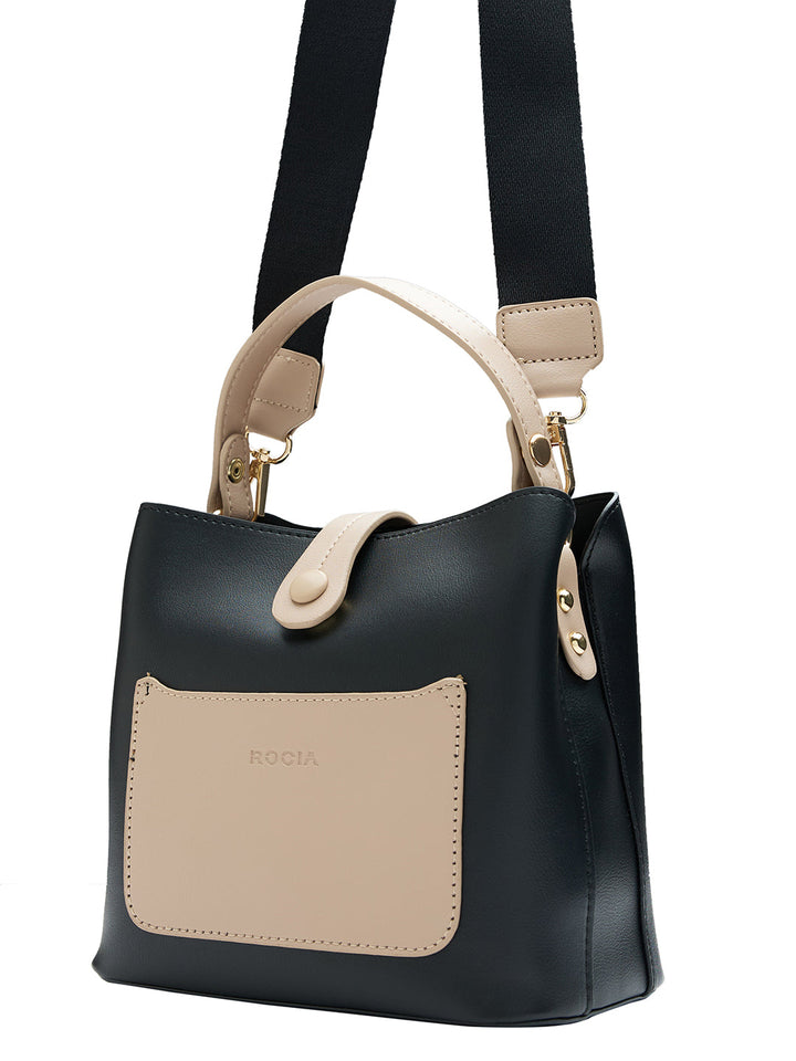 Rocia By Regal Black Women Casual Bucket Bag