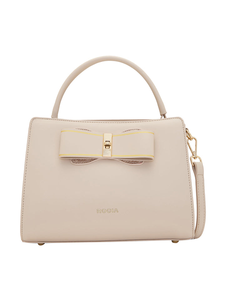 Rocia By Regal Beige Women Smart Bow Embellished Bag