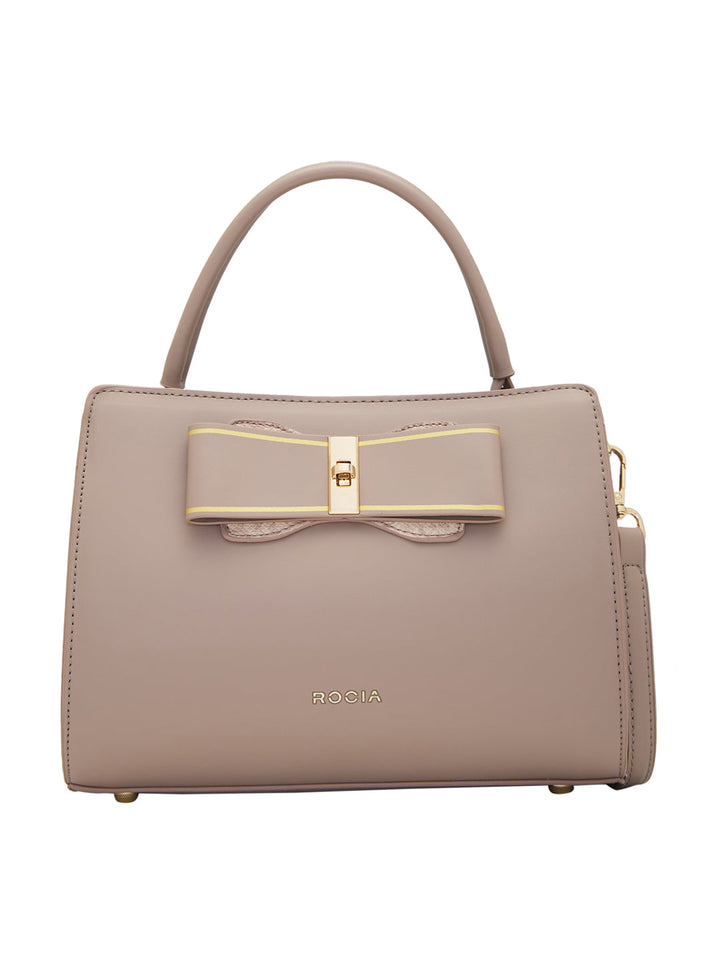 Rocia By Regal Nude Women Smart Bow Embellished Bag