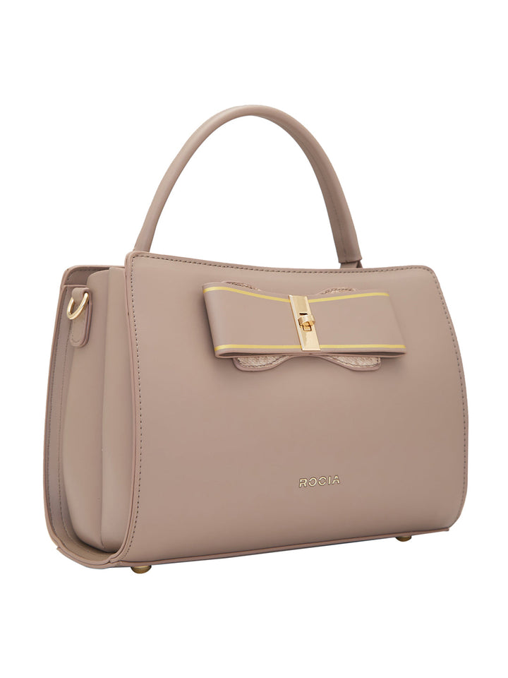 Rocia By Regal Nude Women Smart Bow Embellished Bag