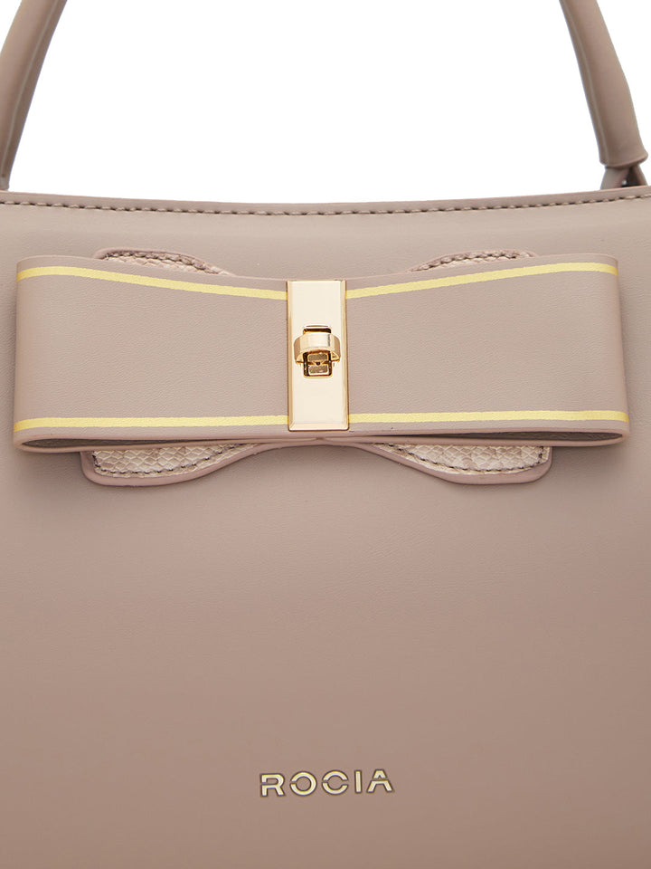 Rocia By Regal Nude Women Smart Bow Embellished Bag