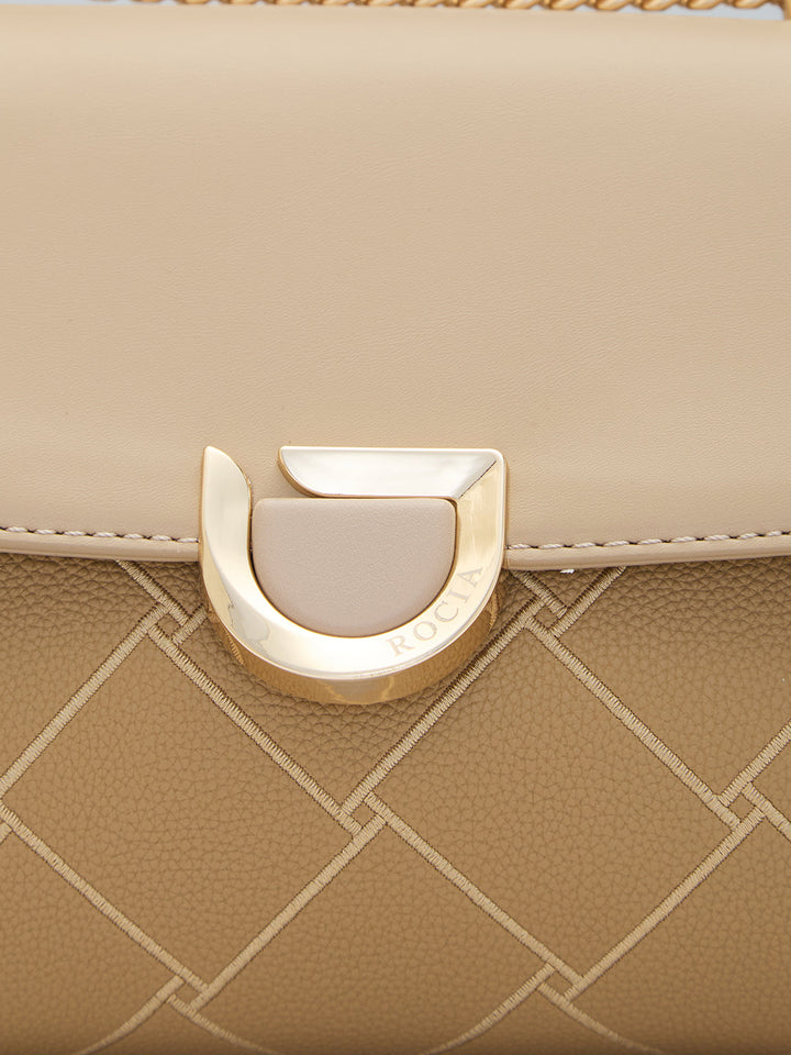 Rocia By Regal Beige Women Casual Sling Bag