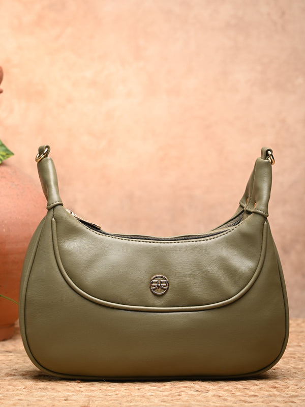 Rocia By Regal Green Women Solid Shoulder Bag