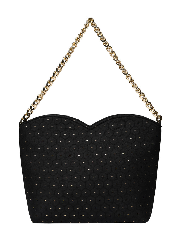 Rocia By Regal Black Women Small Ethnic Lace Bag