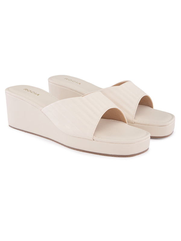 Rocia By Regal Beige Women Casual Wedge Sandals