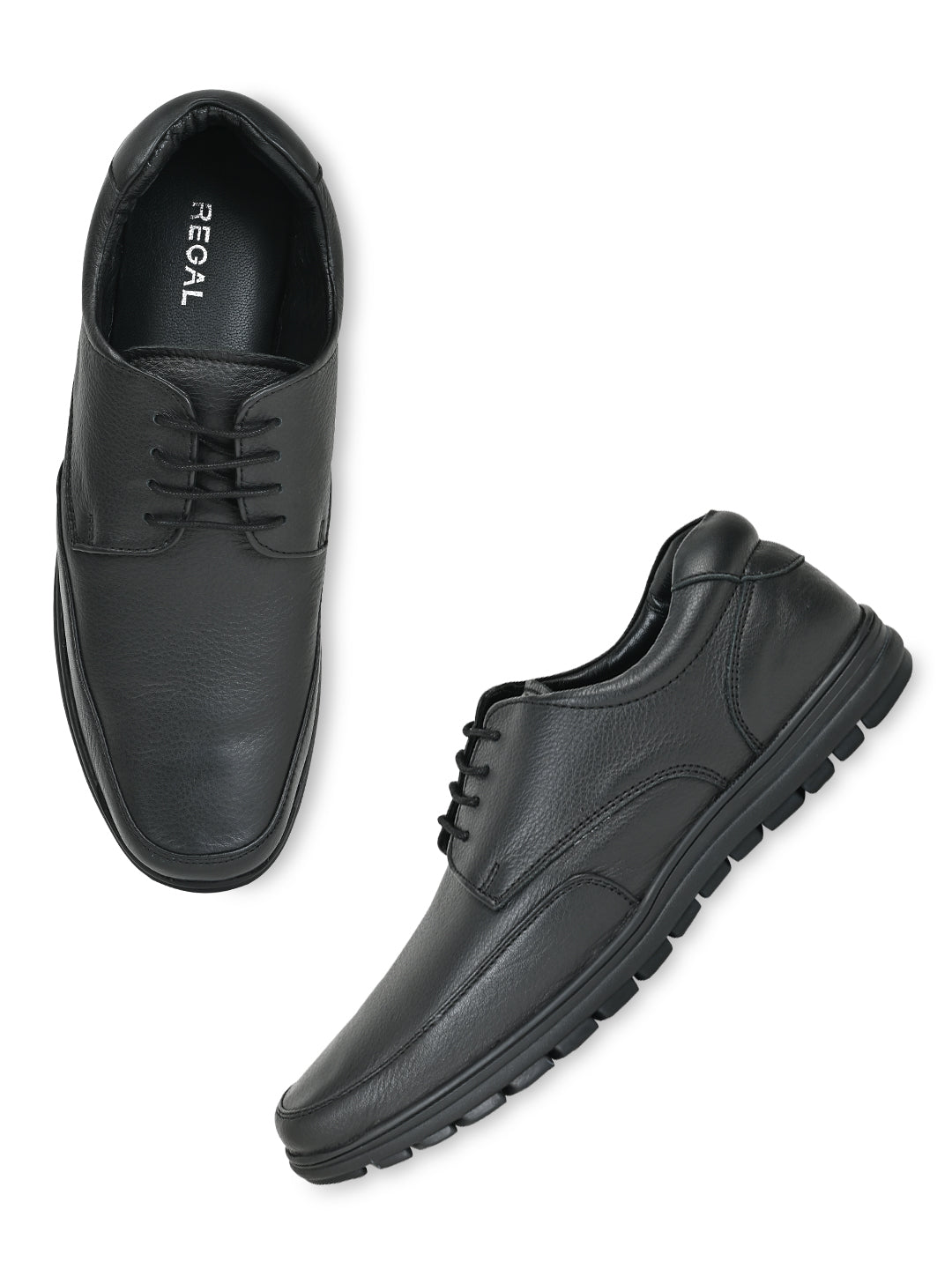Shop Regal Black Men Casual Flexible Sole Shoes Online