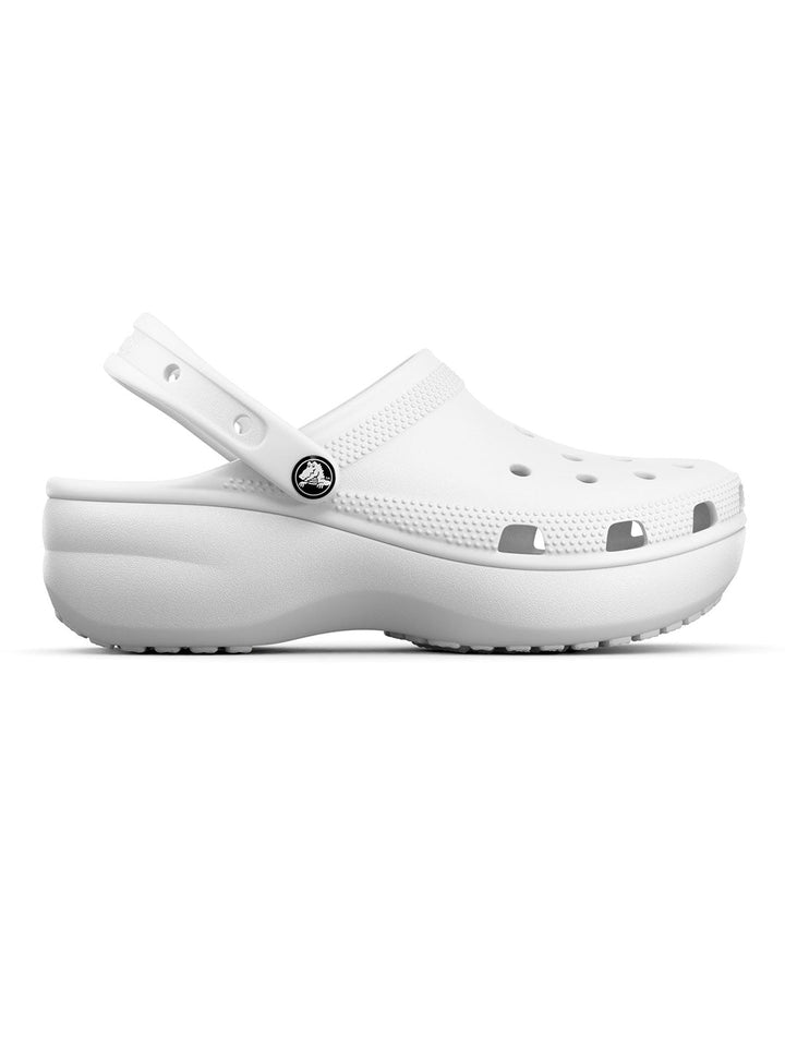 Crocs White Unisex Classic Platform Clog