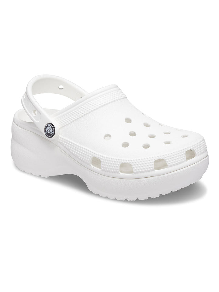 Crocs White Unisex Classic Platform Clog