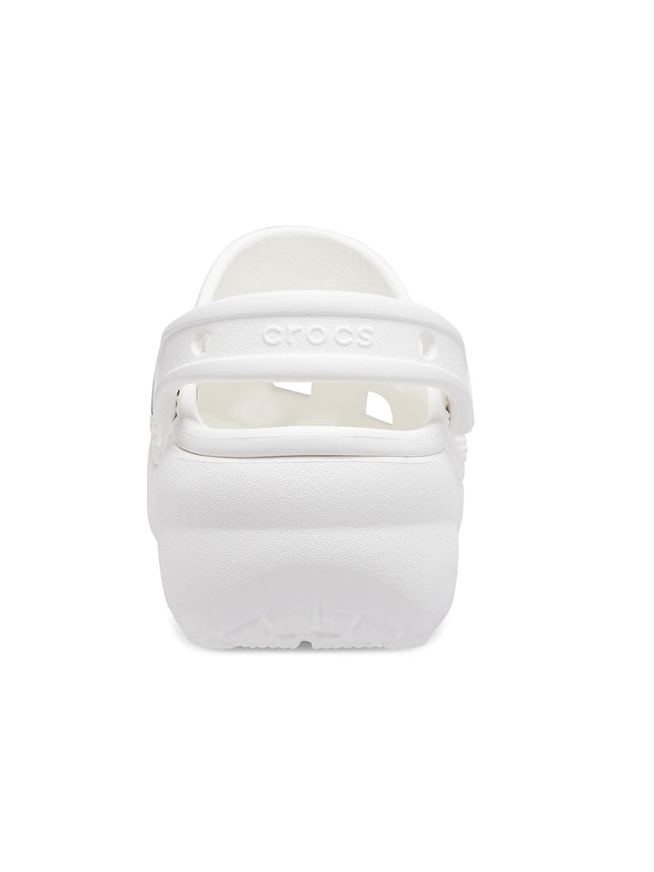 Crocs White Unisex Classic Platform Clog