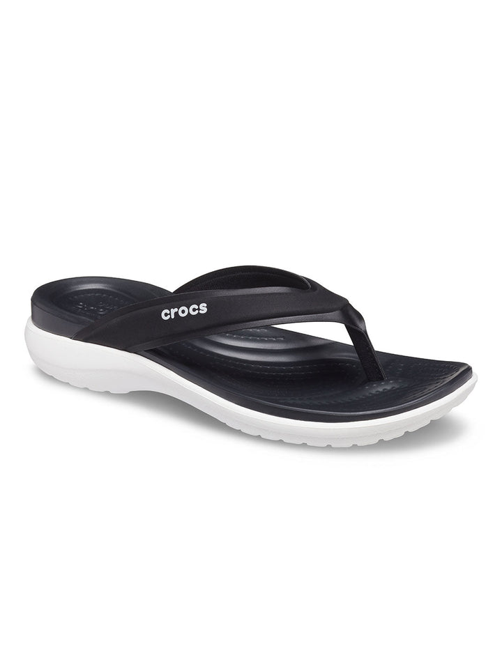 Crocs Black Women Capri V Sporty Flip Flops