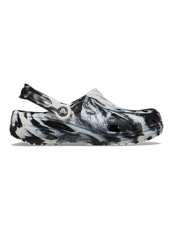 Crocs Black Unisex Classic Marbled Clog