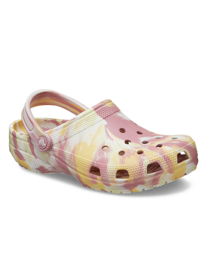 Crocs Pink Unisex Classic Marbled Clog