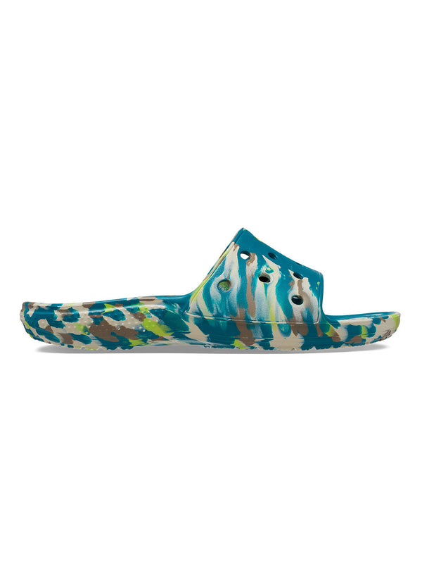 Crocs Multi Unisex Classic Marbled Slides