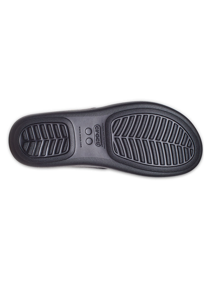 Crocs Black Women Boca Wedge Flip Flops