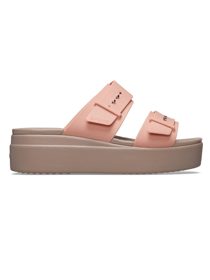 Crocs Pink Women Brooklyn Sandal Low Wedges