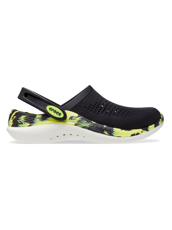 Crocs Black Men Literide 360 Marbled Clog