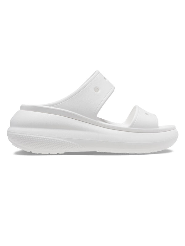 Crocs White Unisex Classic Crush Sandals