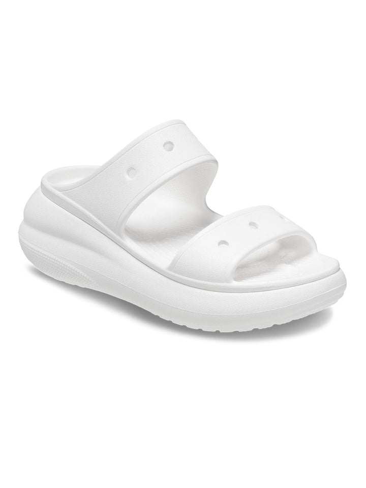 Crocs White Unisex Classic Crush Sandals