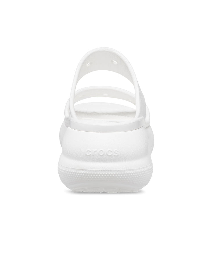 Crocs White Unisex Classic Crush Sandals