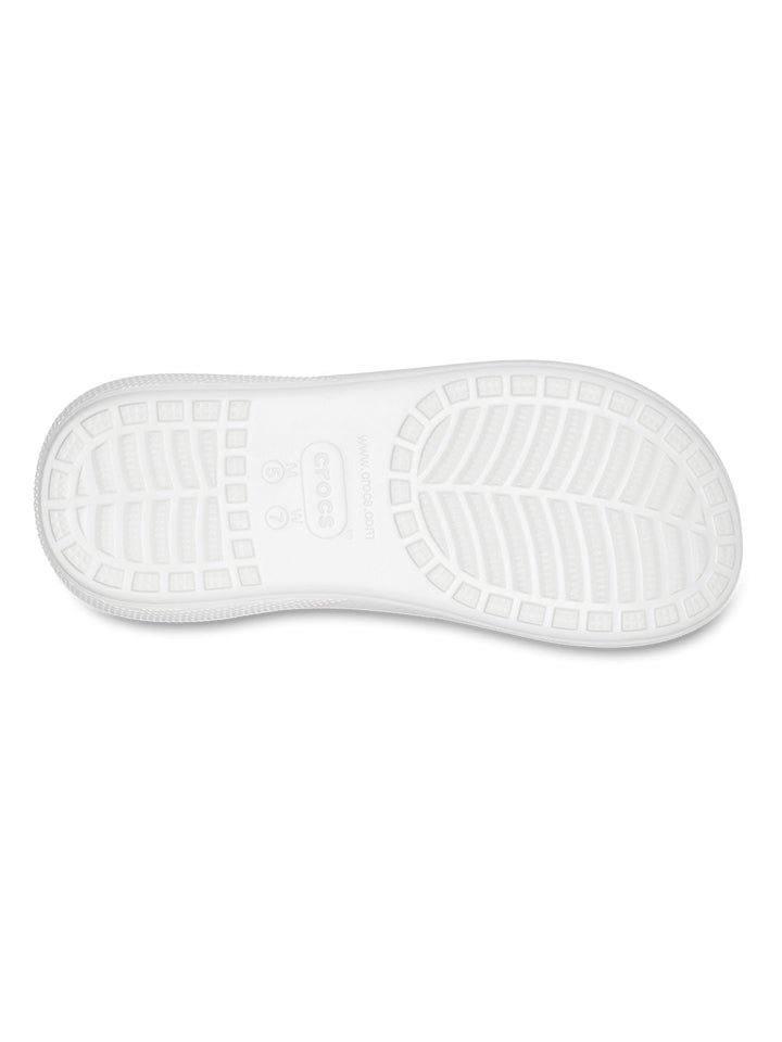 Crocs White Unisex Classic Crush Sandals