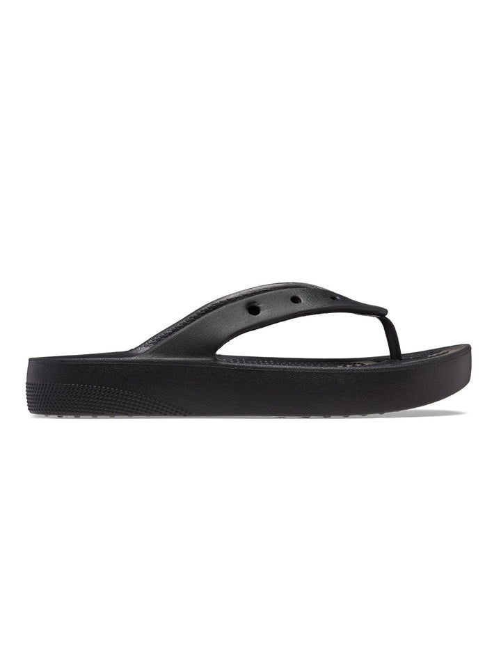 Crocs Black Women Classic Platform Flip Flops
