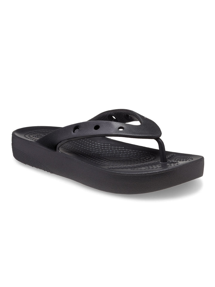 Crocs Black Women Classic Platform Flip Flops