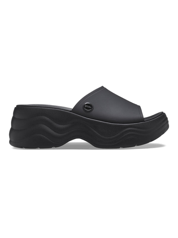 Crocs Black Women Skyline Wedge Slides
