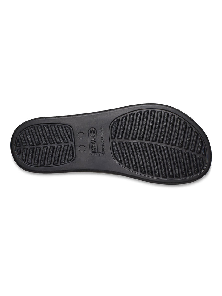 Crocs Black Women Brooklyn Wedge Flip Flops