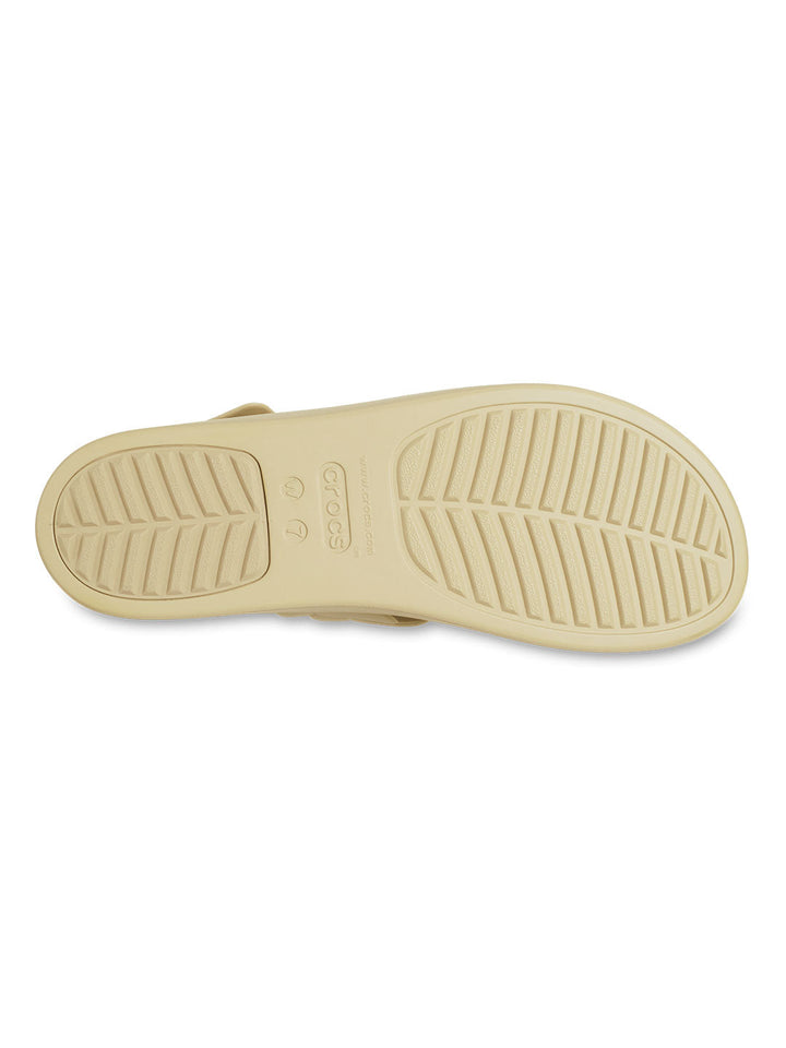 Crocs Cream Women Brooklyn Woven Upper Low Wedges