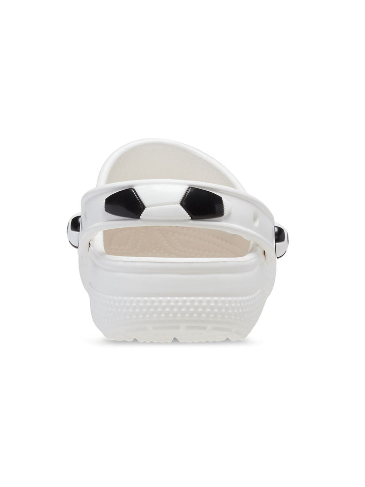 Crocs White Kid Classic Soccer Ball Clog