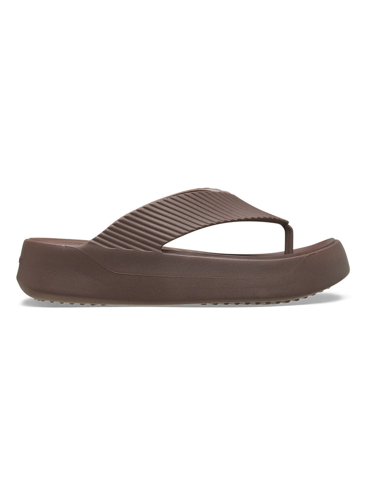 Crocs Brown Women Getaway Groove Platform Flip Flops