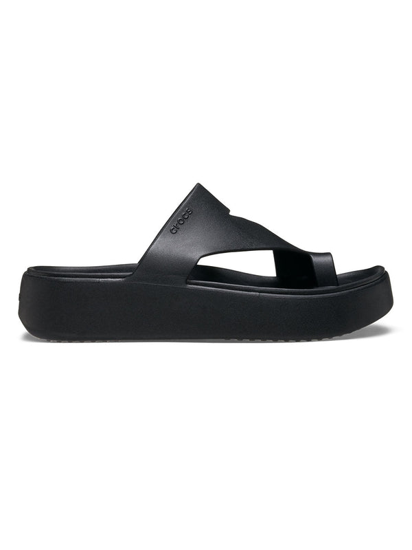 Crocs Black Women Getaway Platform Toe Loop Sandals