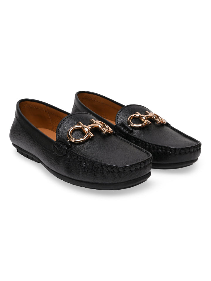 Empower By Rocia Black Women Comfort Buckled Ballerinas