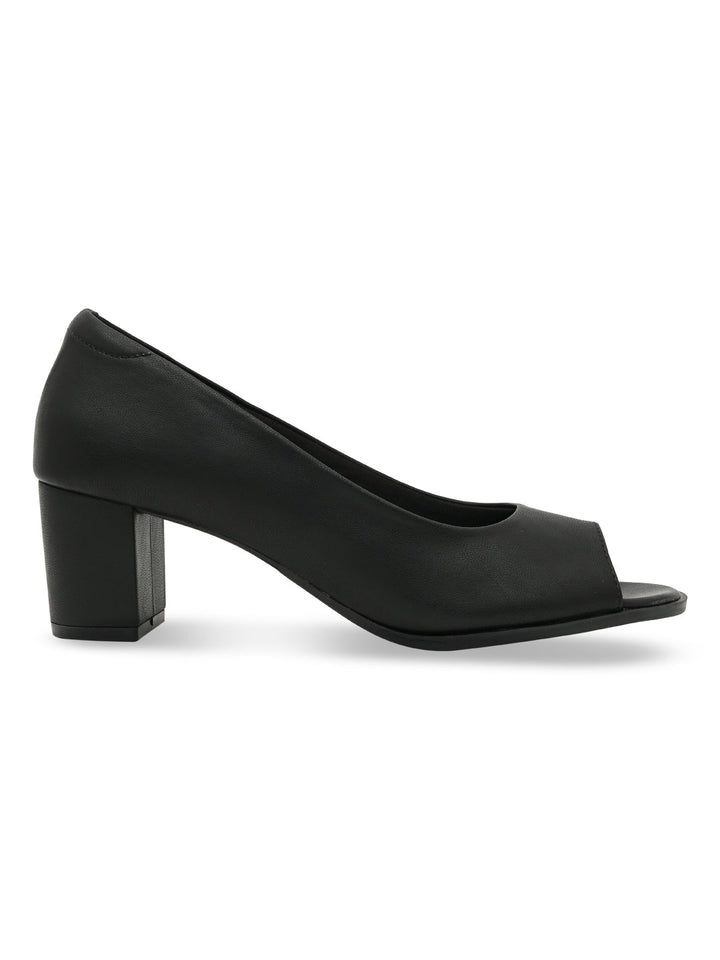 Empower By Rocia Black Women Peep Toe Sandals