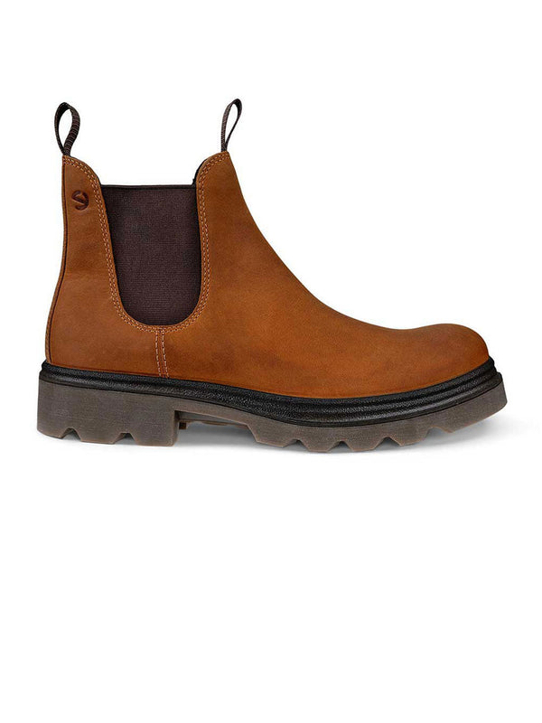 Ecco Brown Men Grainer M Boots