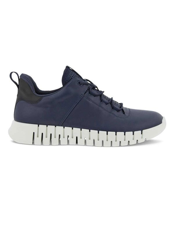 Ecco Blue Men Gruuv M Lace-Up Sneakers