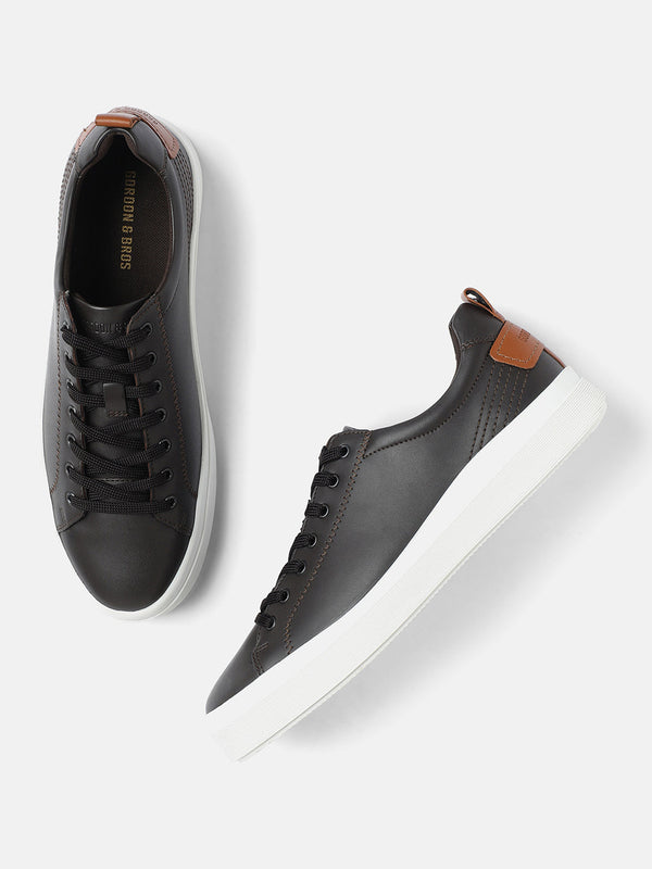 Gordon And Bros Brown/Tan Men Lace Up Sneakers
