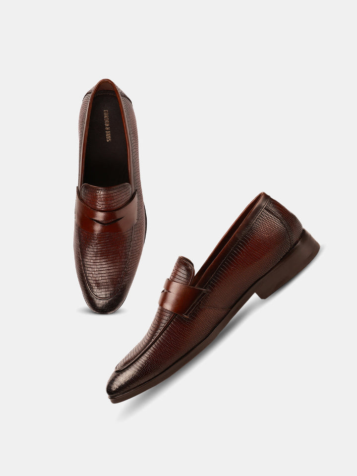 Gordon And Bros Brown Men Formal Slip Ons