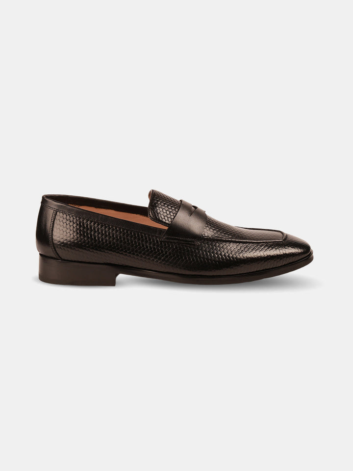 Gordon And Bros Black  Men Formal Slip Ons