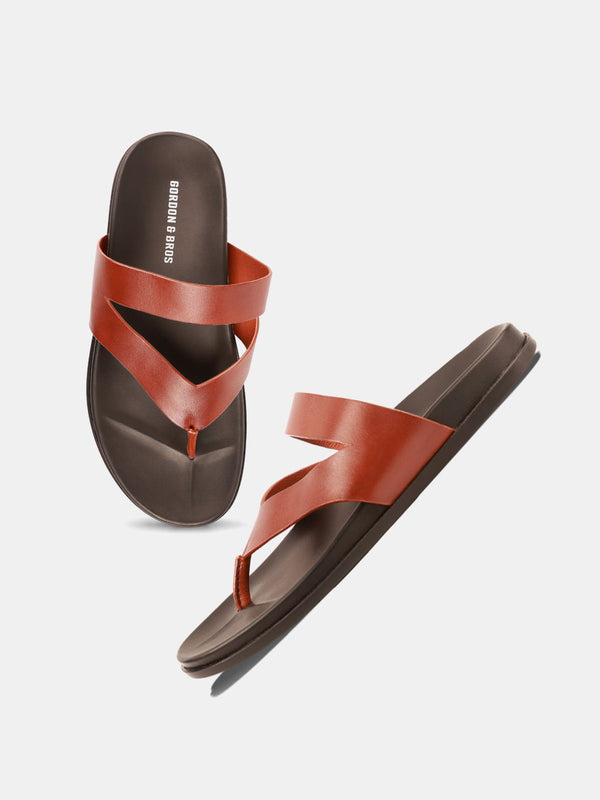 Gordon And Bros Tan Men Sandals